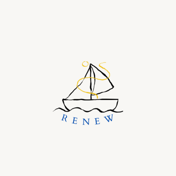 RENEW / logo design for a solar powered cultural boat project 